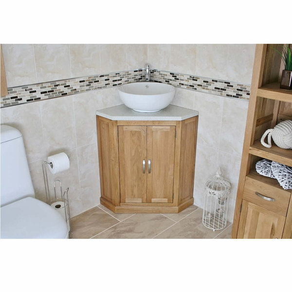 Belfry Bathroom Dees FreeStanding Corner Vanity Unit Wayfair.co.uk